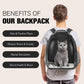 Cat & Dog Carrier Backpack – Space Capsule Pet Travel Bag for Hiking & Walking